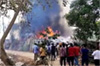 Udupi: Fire accident in Santosh Nagar: Scrap warehouse goes up in flames